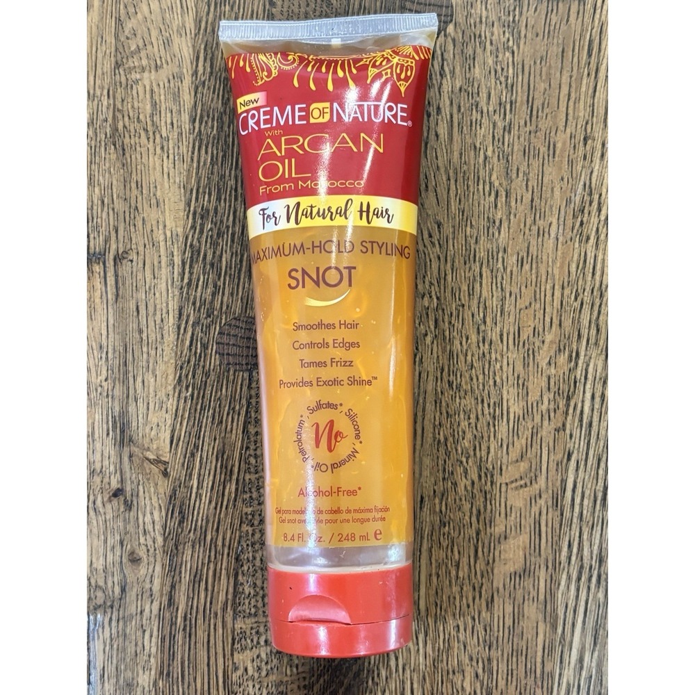 Creme of Nature Argan Oil Maximun Hold Styling Snot Gel 8.4 oz